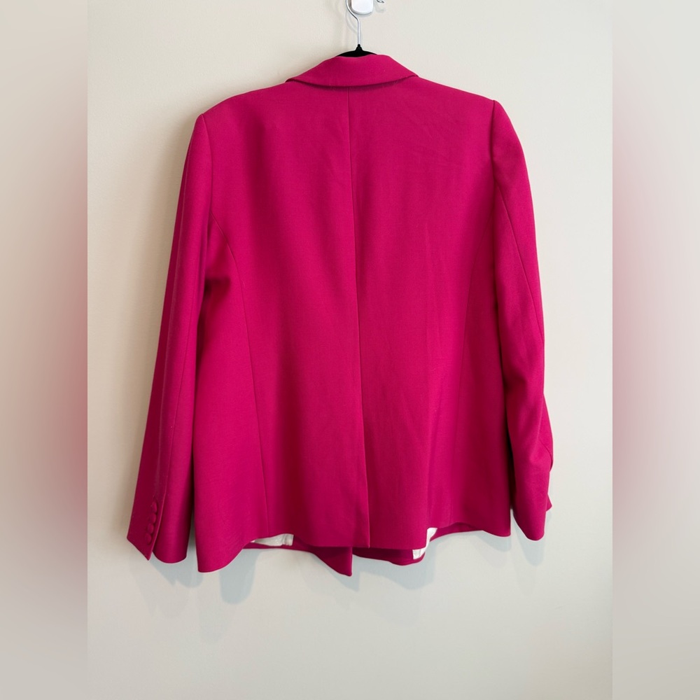 Sezane Fuchsia Double-Breasted Blazer - Picture 9 of 11